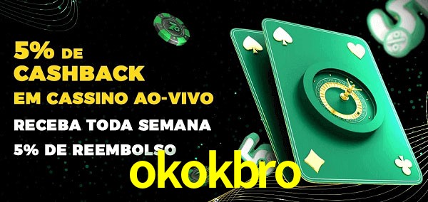 Promoções do cassino ao Vivo okokbro